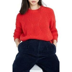 Madewell Red Crew Neck Sweater